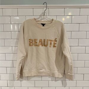 J. Crew Cream Sweatshirt